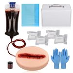 MedEduQuest Laceration Wound Packing Trainer kit, Stop The Bleed Training Kit, Bleed Control Kit for Medical Classes - Carrying Case