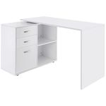 Shaped Desks With Storage Cabinets