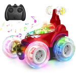 Storio Remote Control Rotating Rolling Stunt RC Car Toys for Kids Off Road Vehicle Toy Cars Kids Monster Truck Rock Climbing Car Toy (Random Colours)