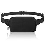 MoKo Fanny Packs for Women Men, Fashion Running Waist Packs, Crossbody Mini Bag Fanny Pack Belt Bag with Adjustable Strap for Running Outdoors Workout Travel Hiking Cycling, Black