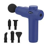 Lifelong Gun Massager For Pain Relief-Massage Gun Machine For Fully Body-Gun Massager Rechargeable With 6 Speed Setting For Muscle Massage Of Back,Neck,Shoulder,Hand,Foot&Leg For Daily Use,Dark Blue