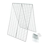 Coilyhill - Foldable Cucumber Trellis (34 x 48 Inches) - Perfect for Climbing Plant Support Frame Such As Peas, Squash, Vines or Any Climbing Plants -Complete with 8 Securing Pegs