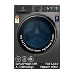 Electrolux 11kg 5 Star Fully Automatic Front Load Washing Machine with AI SensorWash, WiFi, Full Load Vapour Wash, EcoInverter, Dark Silver, UltimateCare 700, EWF1142R7SB