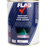 Flag Heavy Duty Anti-Slip Floor Paint | Thermo-Acrylic and Polyurethane resins | Tough, Durable, Flexible and Long Lasting | Green | 5 litres