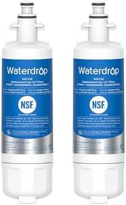 Waterdrop 469690 ADQ36006101 Refrigerator Water Filter, Replacement for LG® LT700P®, ADQ36006102, Kenmore® 9690, LFXS30766S, LFXS24623S, FML-3, RFC1200A, RWF1200A, WSL-3, Pack of 2 Package May Vary