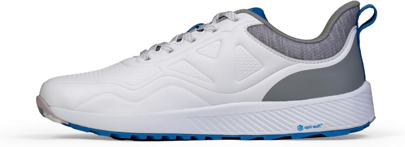 Callaway GTX Waterproof Spikeless Golf Shoes, White/Blue, UK 8