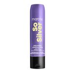 Matrix Pigmented Conditioner for Blonde and Grey Hair, Neutralises Yellow Undertones, With Ceramides and Dyes, So Silver Pigmented Conditioner, 1 x 300 ml