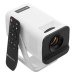 Zebronics Android Smart LED Projector, 4K UHD Support, 4000 Lumens, 100" Screen Size, 240° Tiltable, Auto Keystone, OTT Apps (Netflix, Prime), Miracast, WiFi, BT v5.4, HDMI, USB (Pixaplay 35)