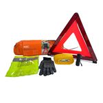 RAC Car & Vehicle Breakdown Kit - Standard Travel Safety Kit for Emergency Roadside Assistance - Includes Warning Triangle, Hi-Vis Vest, Gloves, Towrope & Torch