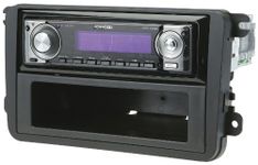 Scosche VW2317AB 2006-Up Volkswagon Jett/Passat/Rabbit/GTI Double Din with Pocket, Black