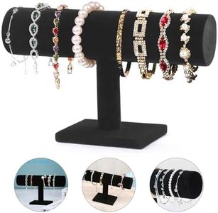 JINYJIA Porte Bracelet, Support bracelet, Présentoirs pour Bijoux, Bracelet Présentoir en Velours de T,Idéales pour Colliers, Pendentifs, Chaines et Montres