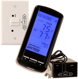 SkyTech SKY-5301 Fireplace-remotes-and-thermostats Black
