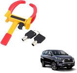 Asryd Anti Theft Car Wheel Tyre Lock Clamp Heavy Duty Anti Theft Protective Car Wheel Lock Security Tire Clamp for Toyota Innova Crysta(1 Lock Set)