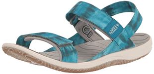 KEEN Unisex Kids Elle Backstrap Slingback Sandal, Sea Moss Fjord Blue, 3 UK