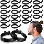 36 Pcs Knotted Mens Hair Ties Elast