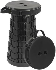 NUMANU 2025 Upgraded Collapsible Stool w/Built-in Padded Soft Seat Tops