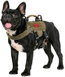 OneTigris Tactical Dog Harness,Puppy Harness with Handle, Military Vest for Small Dogs Outdoor Easy Control Training Walking