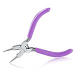 SPEEDWOX Mini Round Nose Pliers with Cutter Wire Looping Pliers Micro Round Pliers Mini Jewelry Pliers Small Pliers Jewelry Making Pliers Wire Bending Pliers Jewelry Pliers Tool Looper Pliers