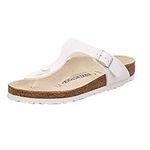 Birkenstock Gizeh Toe Thong Footbed White Synthetic - 5 UK