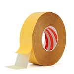 GOYADA Double Sided Carpet Tape 50mm x 50m, Carpet Tape Double Sided Heavy Duty Mesh, Carpet Gripper Tape Mesh Rug Gripper for Carpet