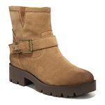 ZODIAC Women's Miller Booties Motorcycle Boot, Latte Tan Suede, 5.5 UK