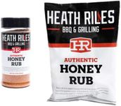 Heath Riles BBQ Honey Rub Combo with Refill Bag (1 Rub, 1 Refill Bag), Competition Winning Products from Pitmaster Heath Riles