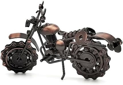 Tipmant Antique Vintage Motorcycle Model Retro Iron Metal Bicycle Vehicle Office Home Décor Room Desk Decoration Ornaments Handmade Handcrafts Collections