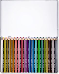 STAEDTLER Noris Colouring Pencils, 36 Assorted Colours – Tin Set