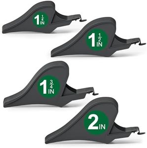 Clipper Guards Set, 4 Pack 1.25", 1.5", 1.75", 2" Compatible with Most Wahl Clippers, Gray Replacement Guides