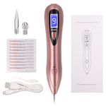 CHRERNA Skin Tag Kit Remover Pen Kit, Mole Kit Removal Pen Kit with 9 Strength Levels &Replaceable Accessories, Plasma Pen for Freckle, Age Spots,Nevus (Rose Gold）