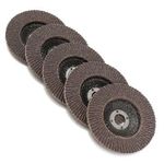 5pcs 100mm 4 Inch 80 Grit Flap Sanding Disc Angle Grinder Wheel