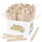 Jumbo Lolly Sticks 300 Giant Wooden Lollipop Sticks Natural Wood Art and Crafts Plant Labels Popsicle