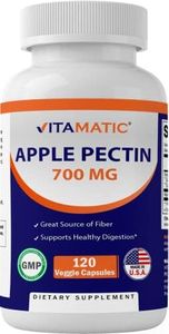 Vitamatic Apple Pectin 700 mg 120 Vegetarian Capsules - Dietary Fiber - Promotes Healthy Intestinal Health*