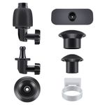 Toilet Unclog Accessories for High Pressure Air Drain Blaster Gun - 4 Plunger Heads, Converter, Inflatable Base, Storage Device