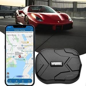 Winnes Localizador GPS para Coche 90 días en Espera 5000mAh Rastreador GPS con micrófono sin Suscripción Magnética Impermeable Antirrobo App Gratuita GPS Tracker para Auto Moto Camión TK905