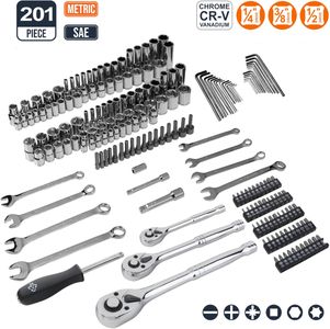 Amazon Basics 201-Piece Socket Set – Comprehensive Tool Kit