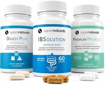 IBSolution Gut Health Super Bundle - Support Digestive Health, Premium Probiotics 40 Billion CFU, Digest Plus Digestive Enzyme - 60 Count Capsules, 3-Pack