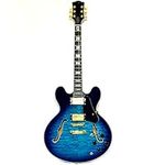 Semi-hollow body custom electric jazz guitar