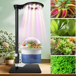 Smart Plant Lights for Indoor Growing,Venus Fly Trap Terrarium Kit with Light&Stand,Self Watering Pots for Indoor Plants,Smart Plant Pot with LED Grow Light&Timer for Succulents,Herbs,Flower