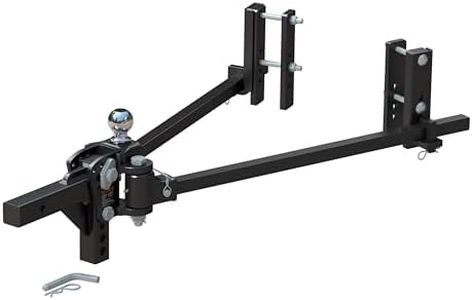 CURT 17355 TruTrack 2P Trunnion Bar Weight Distribution Hitch with 2X Sway Control, 8-12K, 2-in Shank, 2-5/16-Inch Ball