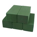 CCINEE Floral Foam Bricks,Florist Foam Green Blocks Supplies for Flower Arrangement DIY Craft,Pack of 5