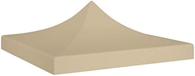 vidaXL Party Tent Roof 2x2 m Beige 