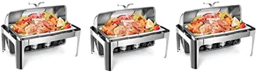 Roll Top Chafing Dish Buffet Set, 9