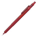 Rotring 600 Mechanical Pencil | HB 0.5 mm | Red All-Metal Body | Hexagonal Barrel