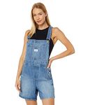 Levi's Women's Vintage Shortalls (Also Available in Plus), Medium Indigo Destructed, Large