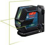 Bosch Professional Laser Level GLL 2-15 G (green laser, interior, LB 10 mount, visible working range: up to 15m, 4x AA battery, in cardboard box)