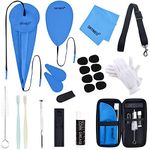 SKYNEO Saxophone Cleaning kit, Clarinet Cleaning Kit with Maintenance Kit,Cork Grease,Swab,Strap,Cleaning Cloth,Thumb Rest,Reed Case,Mouthpiece Brush and More