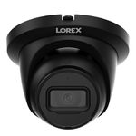 Lorex 4K 8MP IP Metal Dome PoE Wired Security Camera – Indoor/Outdoor IP67 Weatherproof, Color Night Vision, Long-Range IR, Smart Motion Detection (Person/Vehicle) & Listen-in Audio (Black)