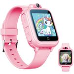 Smart Watch for Kids, Kids Watch with 26 Games Camera Video Recorder Music Alarm Calculator Calendar Flashlight Stopwatch Pedometer, Fun Birthday Gifts Girls Watch Toys for 4-16 Year Olds Pink