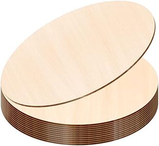 JOICEE 12PACK Wood Rounds for Crafts, 12 Inch Unfinished Wood Circles Discs for Door Hanger Sign Blank, Particle Board for Wreath Boards Crafts Painting and Christmas Halloween Decoration